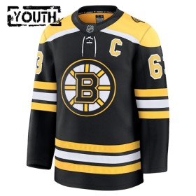 Boston Bruins Fanatics Premium Brad March 2024-25 Heim Schwarz Trikot - Kinder